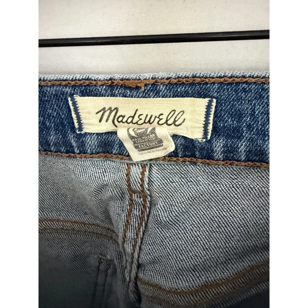 Madewell 90s Straight Jeans Womens Medium Wash High Rise Denim Size 27T